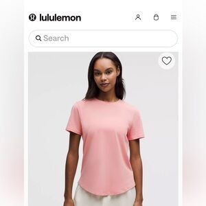 Lululemon Love Crew Short Sleeve Top - Dusty Rose
